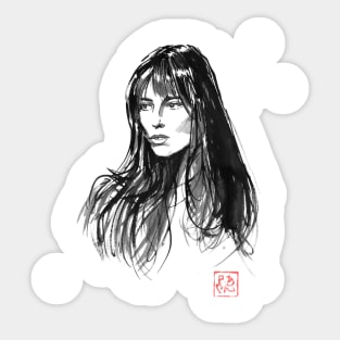 jane birkin Sticker